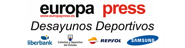 Desayunos Deportivos Europa Press. Patrocinadores: Liberbank, Loterías y Apuestas del Estado, Repsol, Samsung