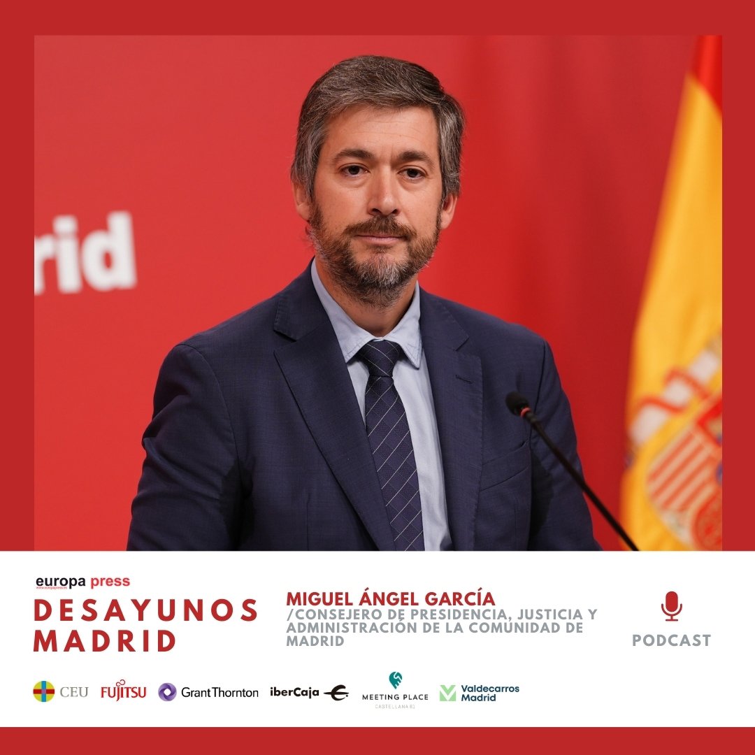 Miguel Ángel García, consejero de Presidencia, Justicia y Administración de la Comunidad de Madrid. episode artwork