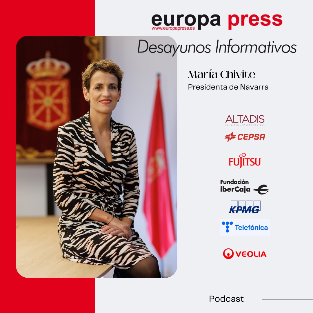 María Chivite, presidenta de Navarra; presentada por Santos Cerdán, secretario de organización del PSOE episode artwork