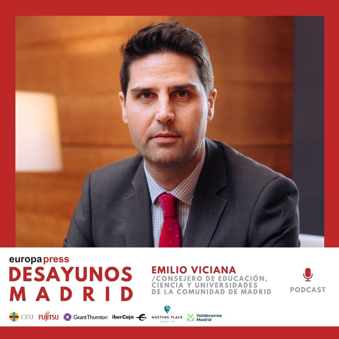 Emilio Viciana, consejero de Educación, Ciencia y Universidades de la Comunidad de Madrid