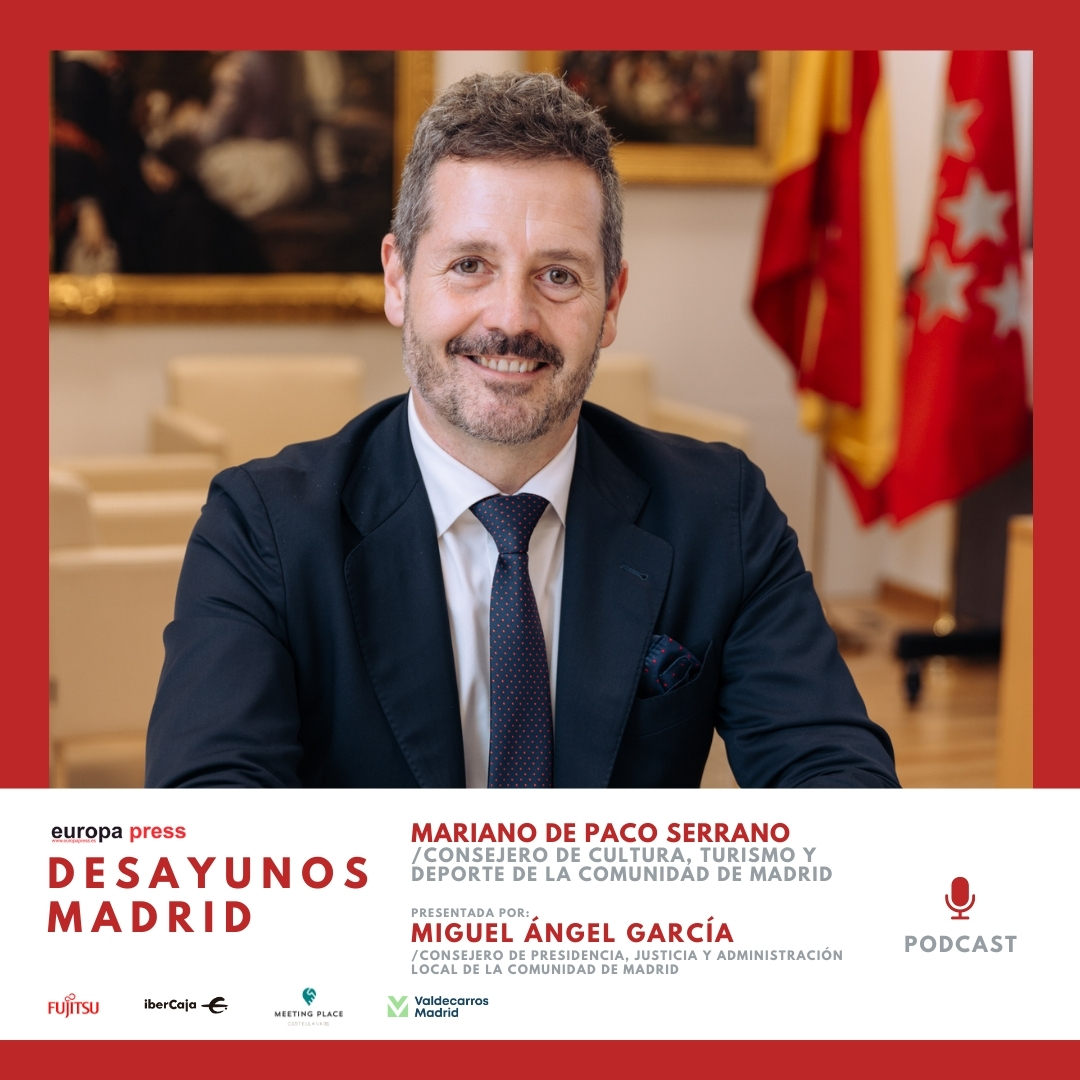 Mariano de Paco, consejero de Cultura, Turismo y Deporte de Comunidad de Madrid